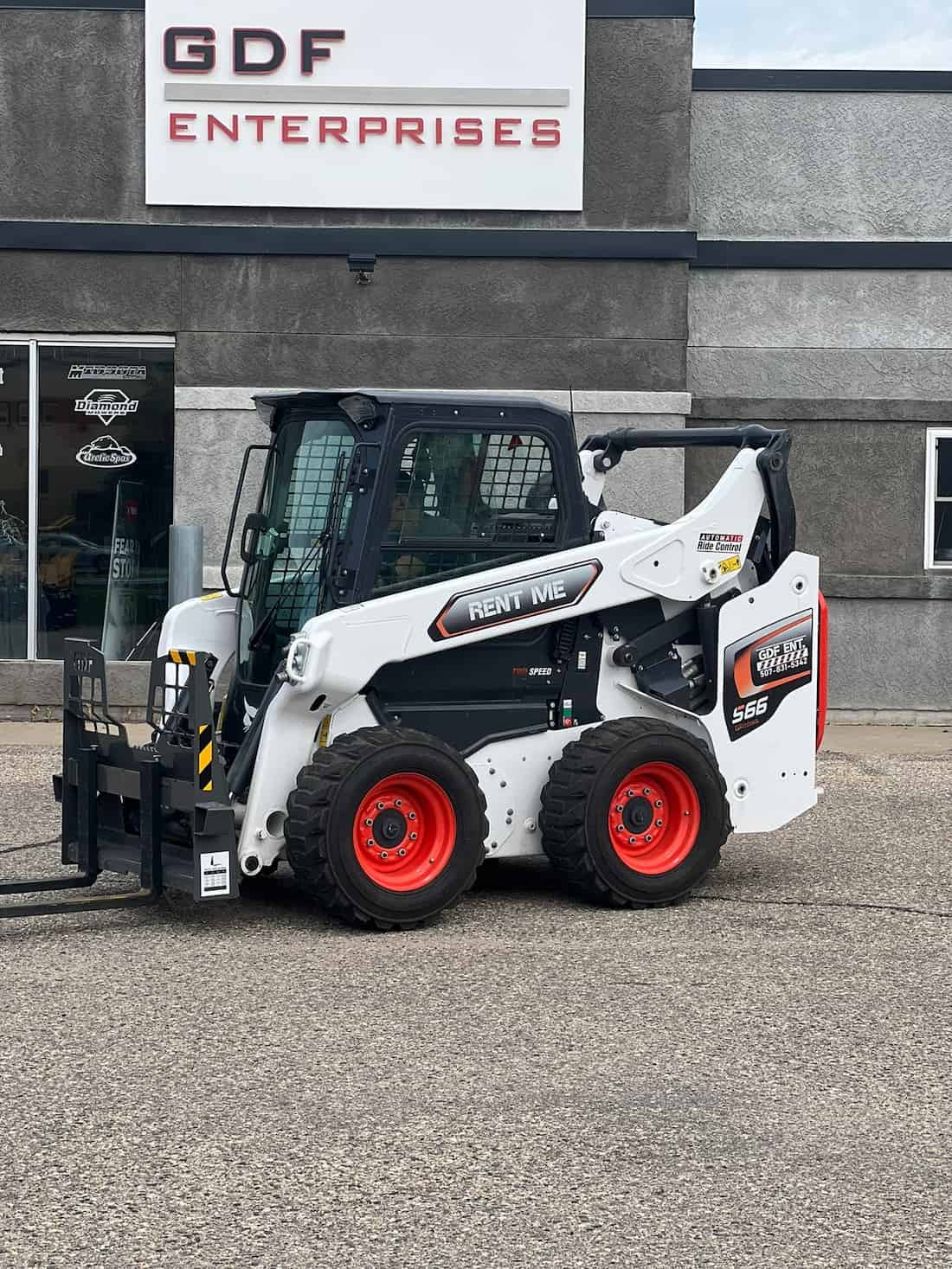Rental skid steer loader