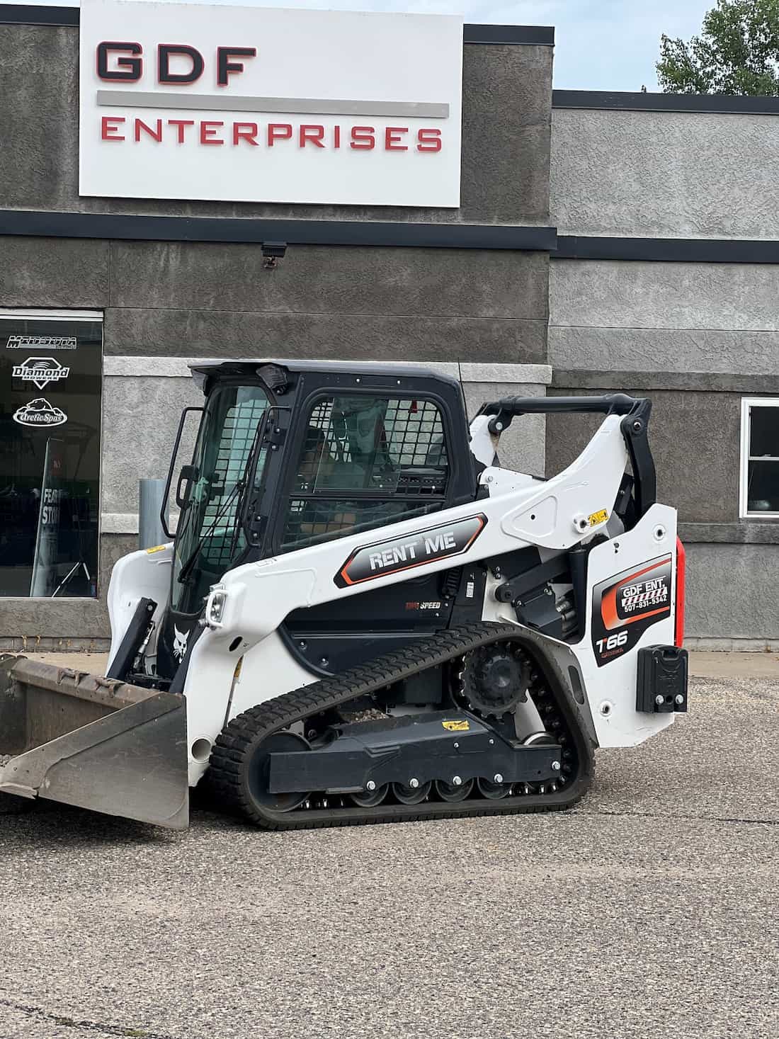 Rental track loader